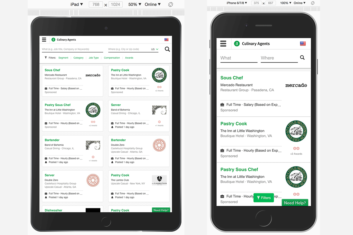 New Design on Mobile Devices